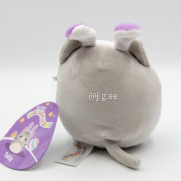 4" Tally The Cat With Bunny Ears Squishmallows Easter Spring Edition Plush Toy - Picture 4 of 4